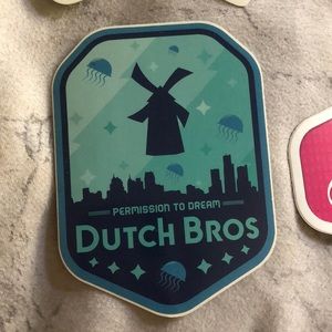 Permission To Dream Jellyfish Dutch Bros Sticker